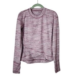 LULULEMON Close to Crossing‎ Long Sleeve Rulu Space Dye Plumful Smoky Blush M